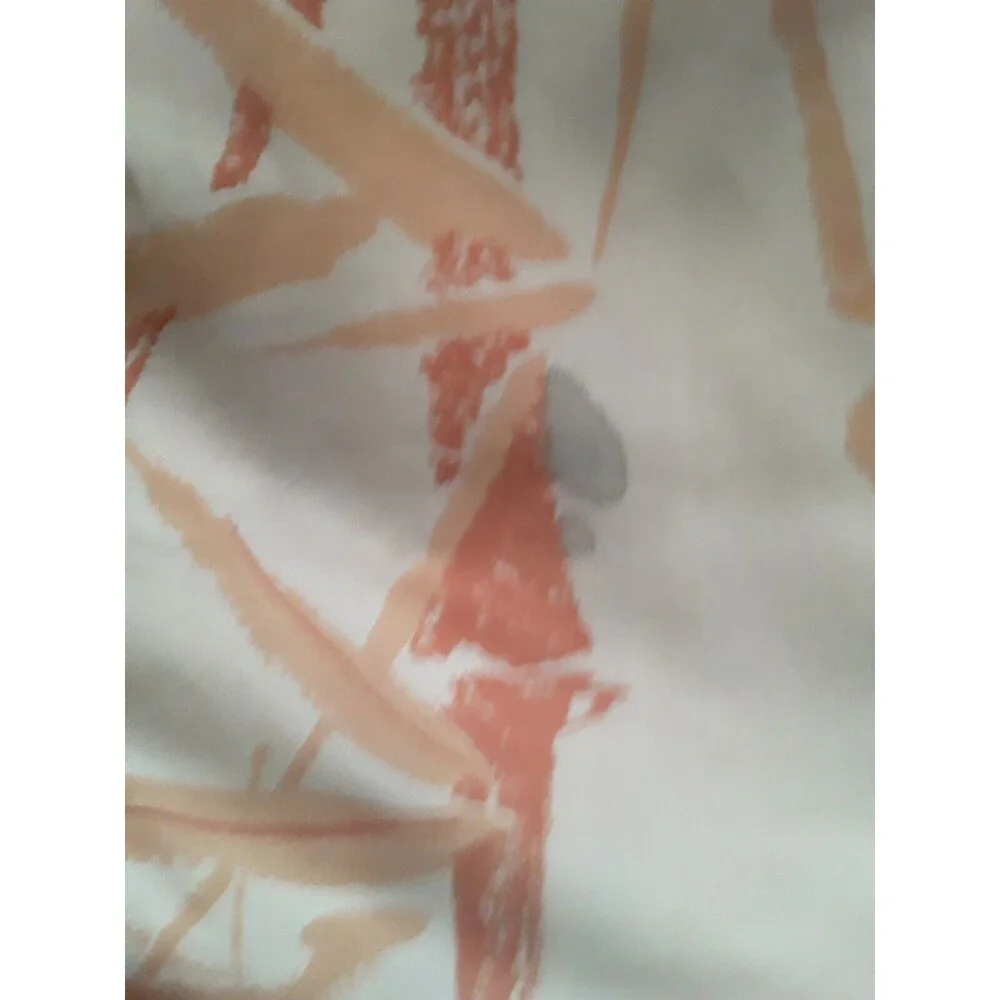 Vintage Sheets, Orange, Reeds and Butterflies, Springmaid, Fitted and Flat Twin